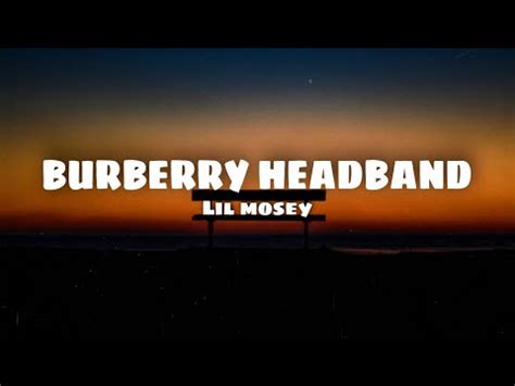 burberry headband lyrics|Burberry headband song lyrics.